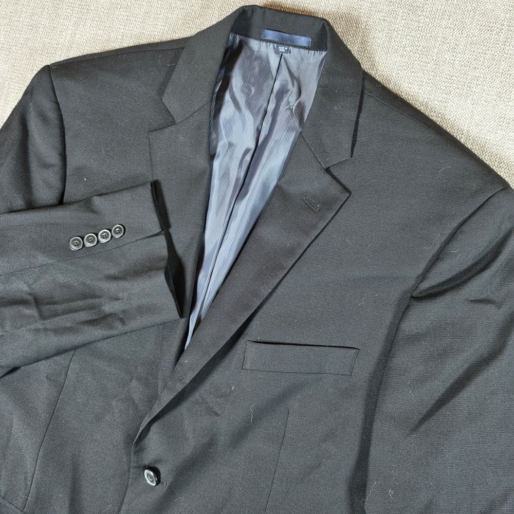 Jos. A. Bank Blazer Mens 41R Black Stretch Tailored Fit 1905 New Tradition